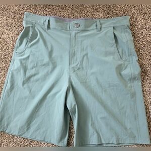 Free Fly Apparel Men's Aqua Flat Front Shorts
